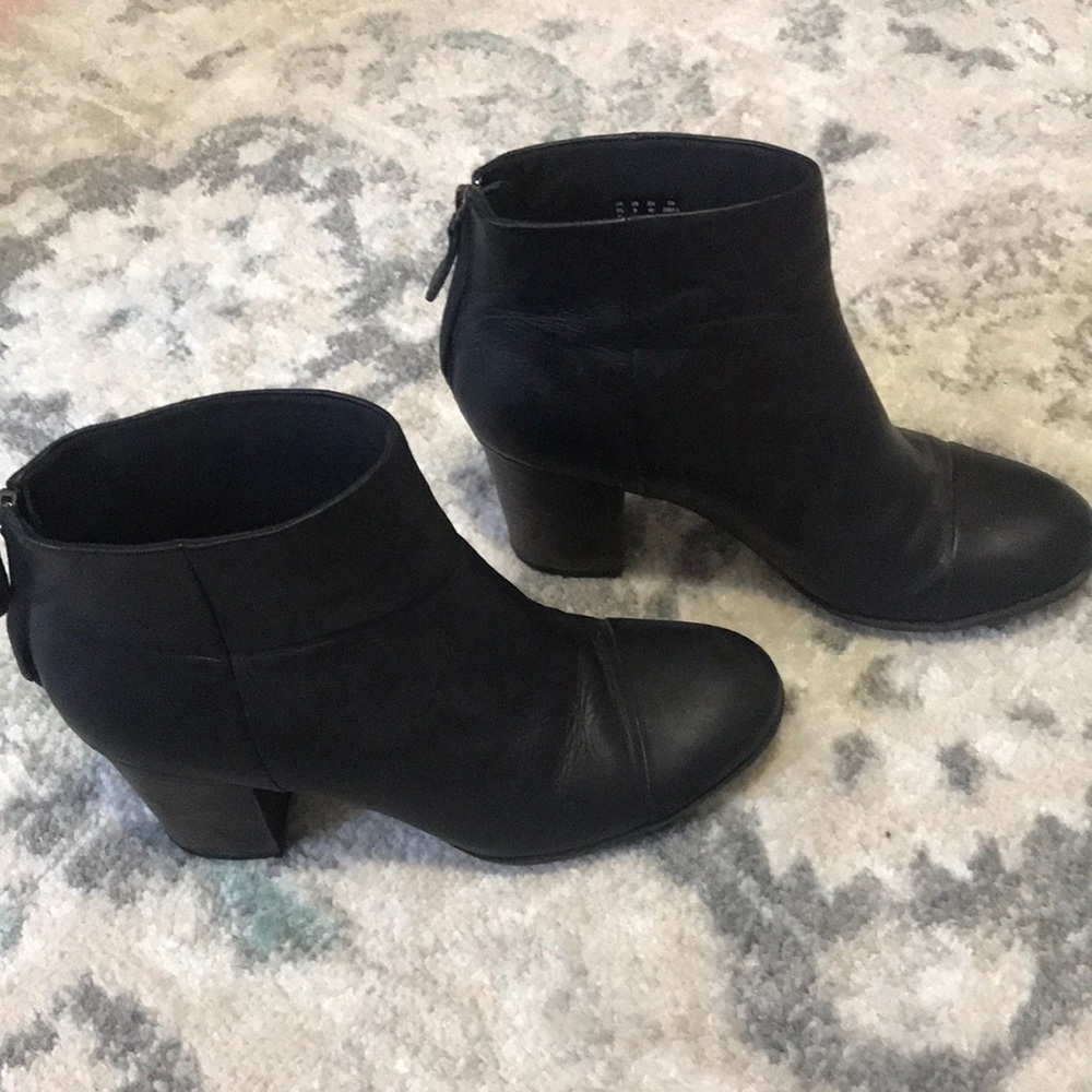 Clark’s black booties